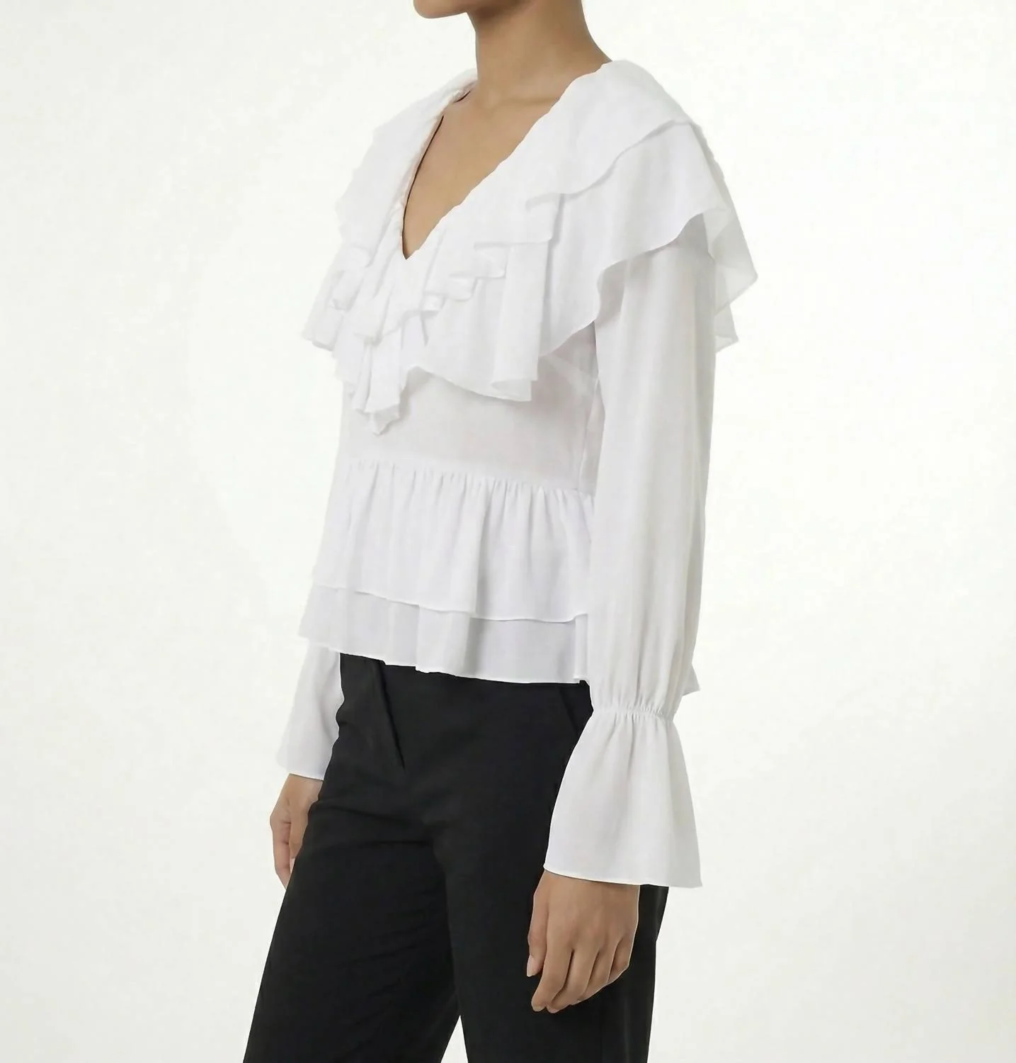 Women's Trista Blouse In White - Image 4