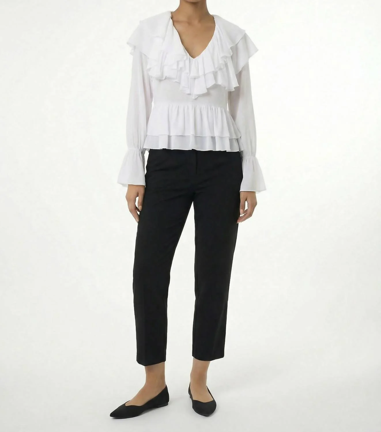 Women's Trista Blouse In White - Image 5