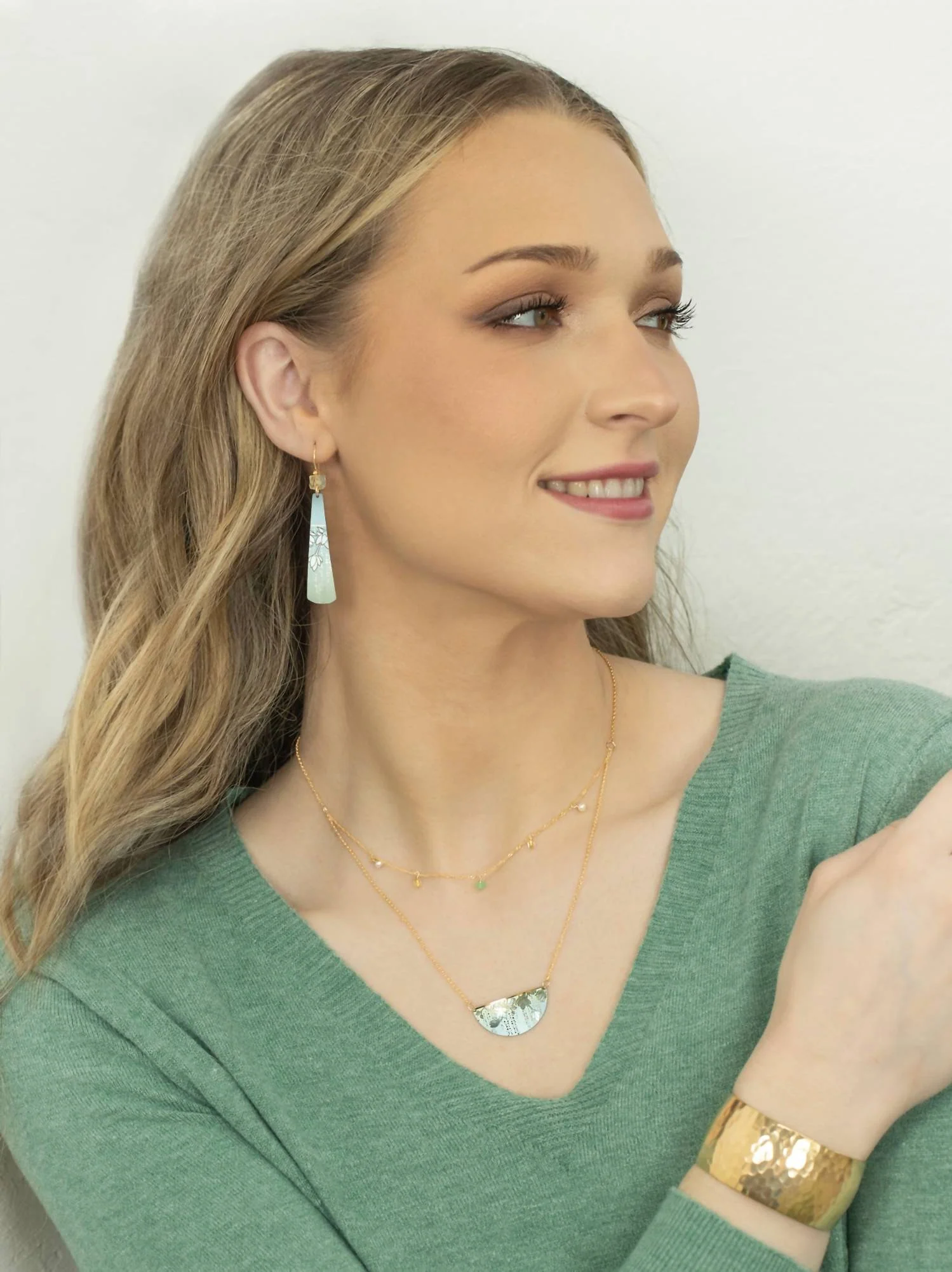 Women's Tula Tula Earring In Sage - Image 3