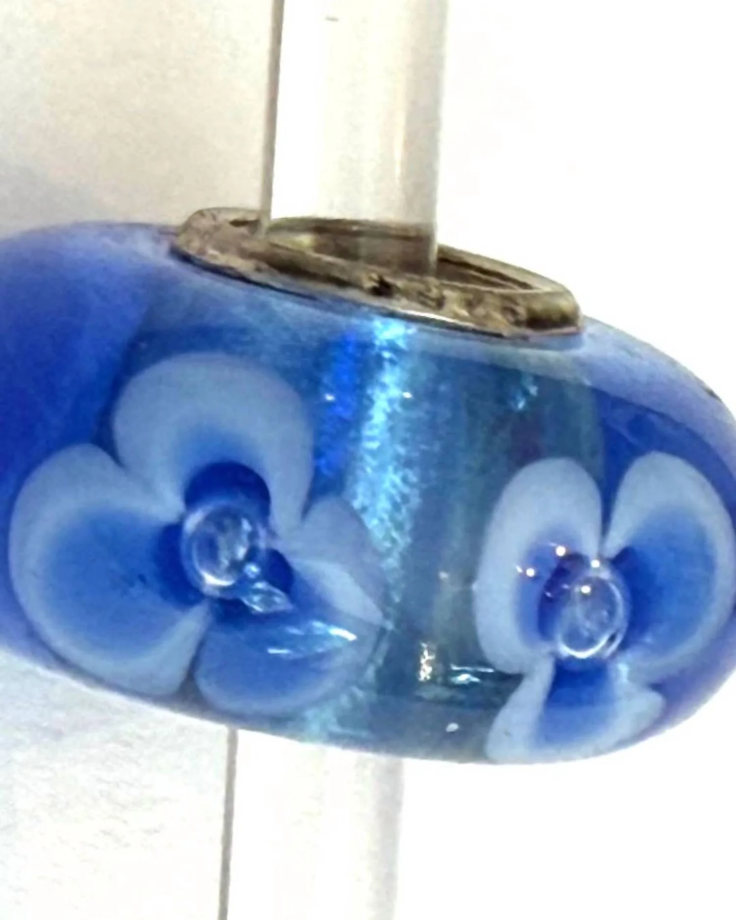 Women's Universal Charm Bead In Unique Blue/white - Image 2