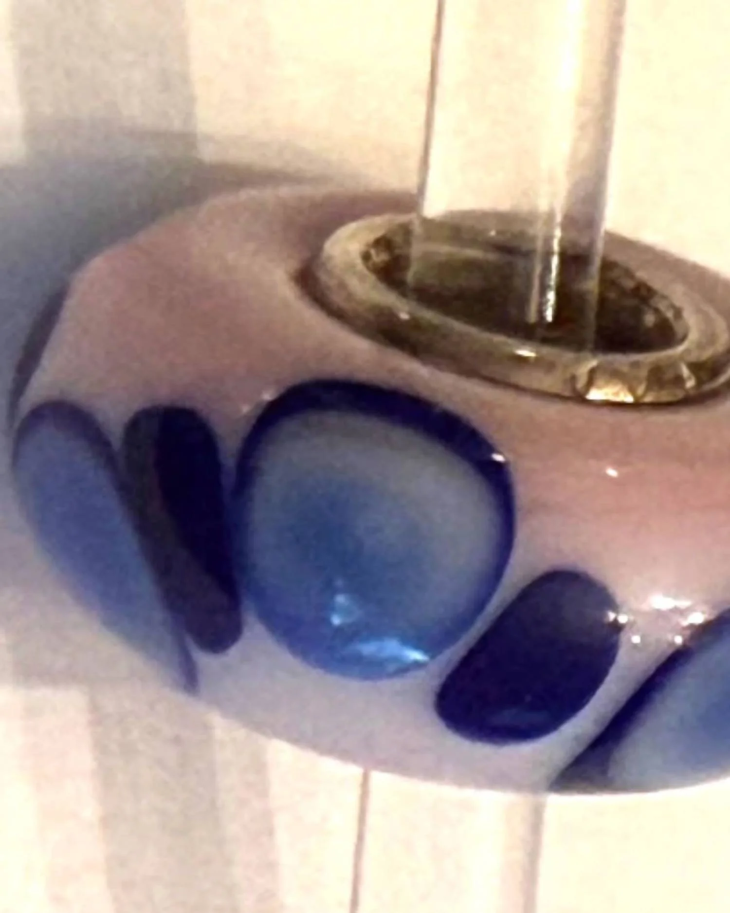 Women's Universal Charm Bead In Unique Pink/blue/navy Dots - Image 2