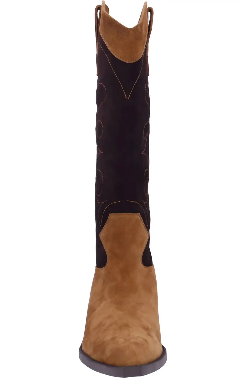 Women's Veera Block Heel Boots In Brown Multi - Image 2