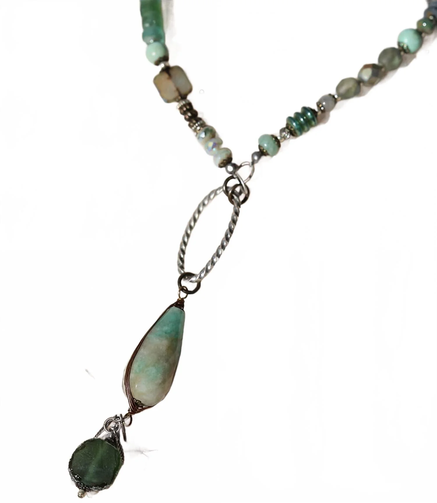 Women's Venetian Dream Gemstone Necklace In Aqua - Image 3