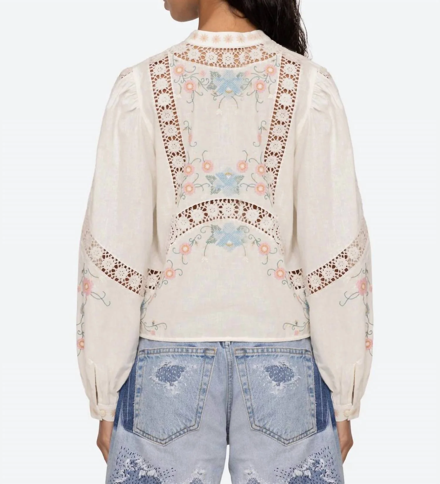 Women's Vesna Blouse In White - Image 2