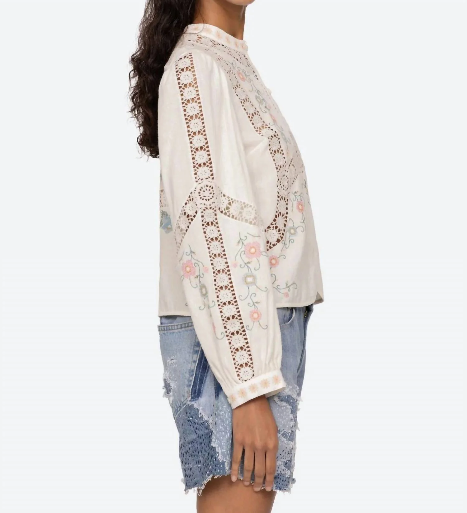 Women's Vesna Blouse In White - Image 4