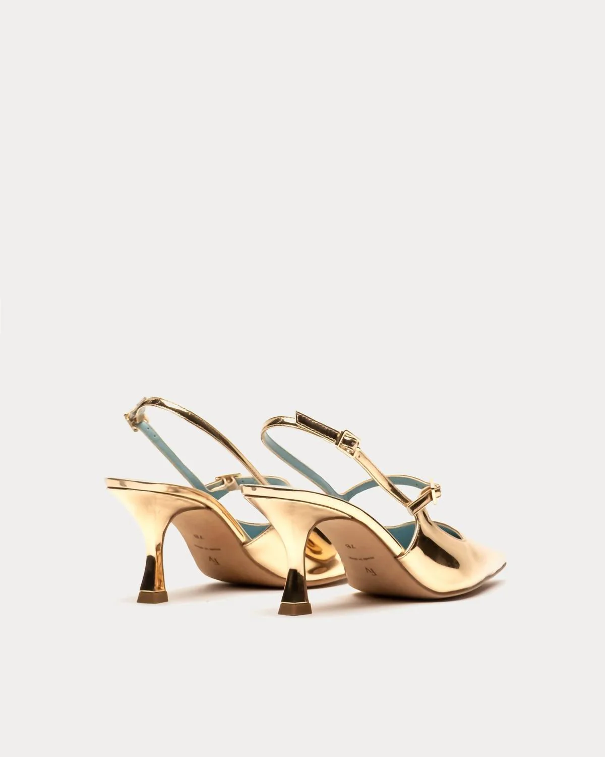 Women's Vivi Pointed Toe Pump In Gold - Image 3