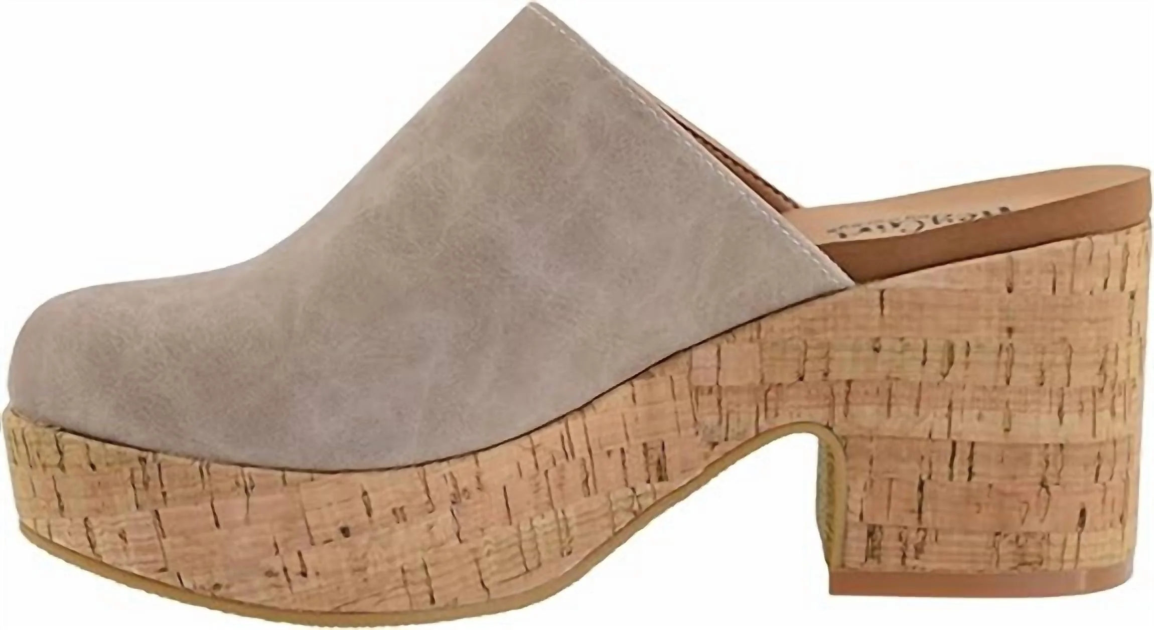 Women's Watch Your Step Platform Clogs In Taupe - Image 2