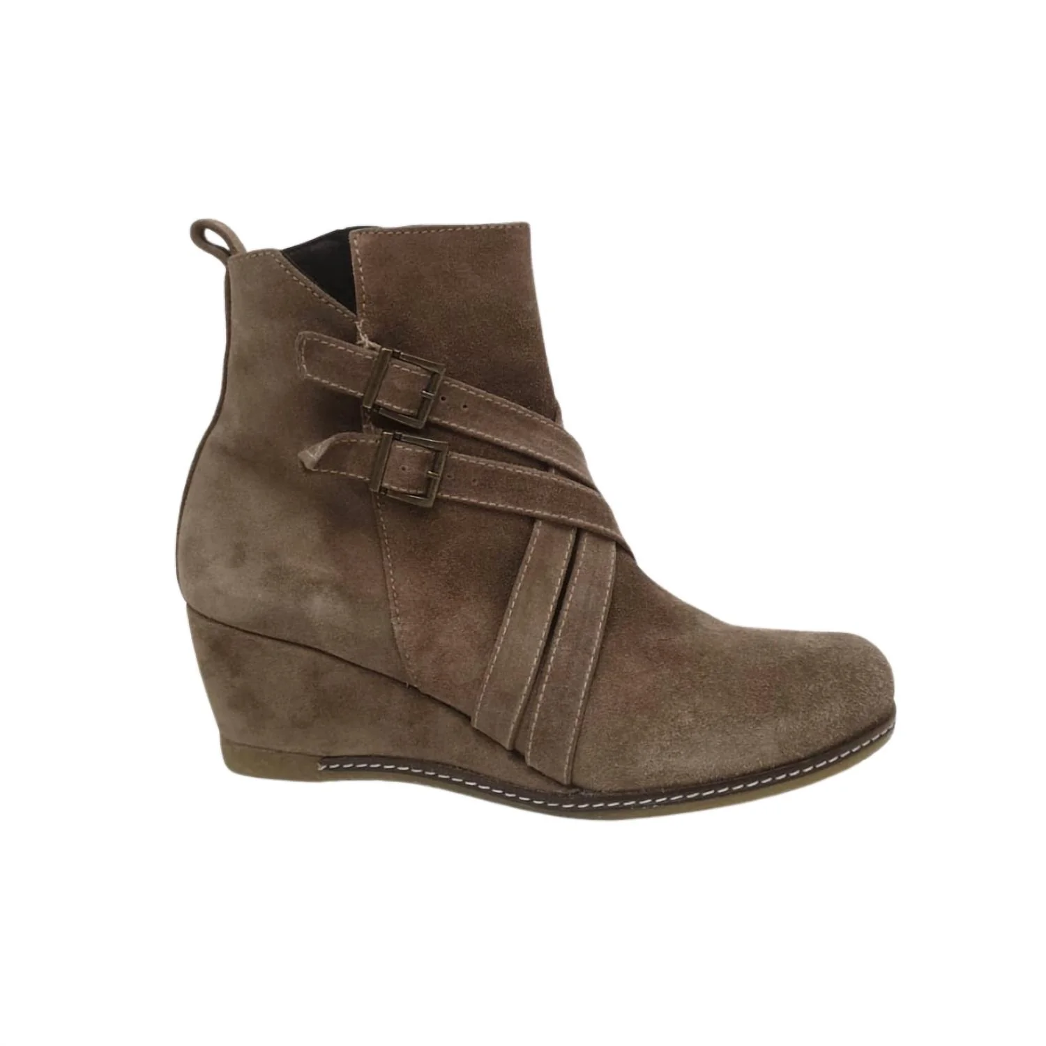 Women's Wayne Queen Wedge Bootie In Taupe - Image 2