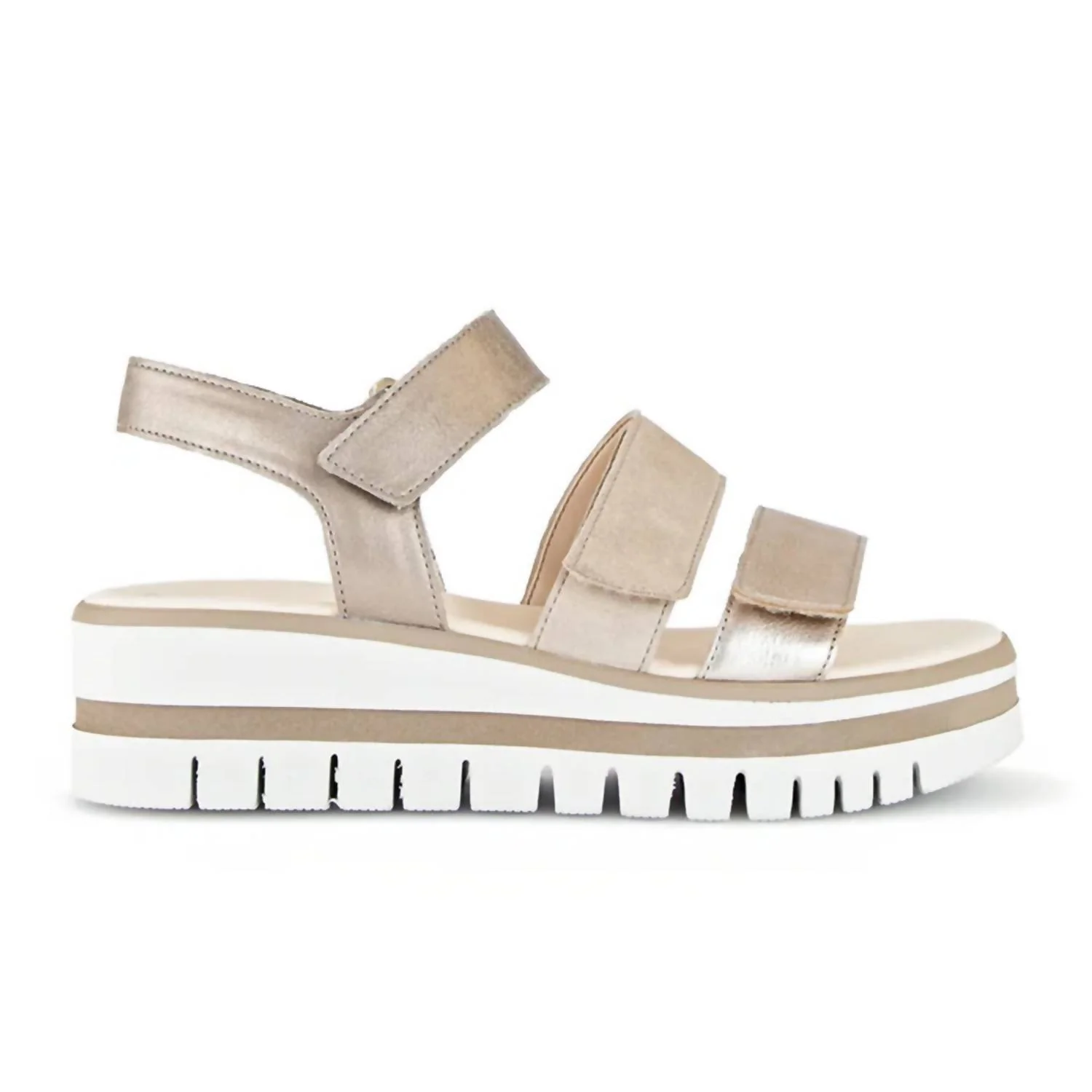 Women's Wedge Sandal In Metallic - Image 2