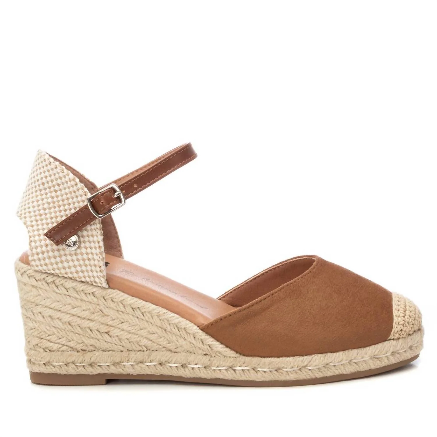 Women's Wedge Sandals In Camel - Image 3