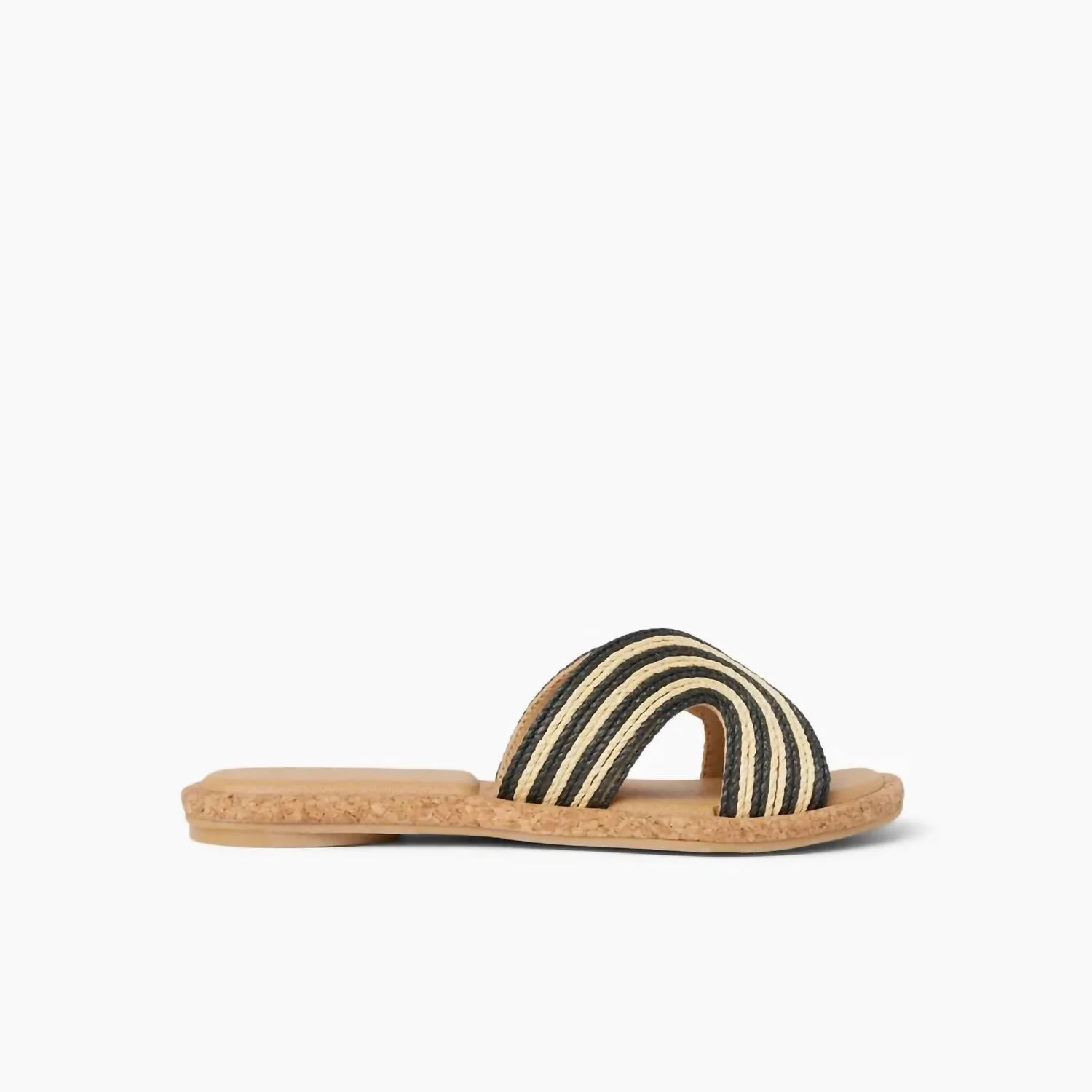 Women's Willow Paisley Sandal In Black/white Textile