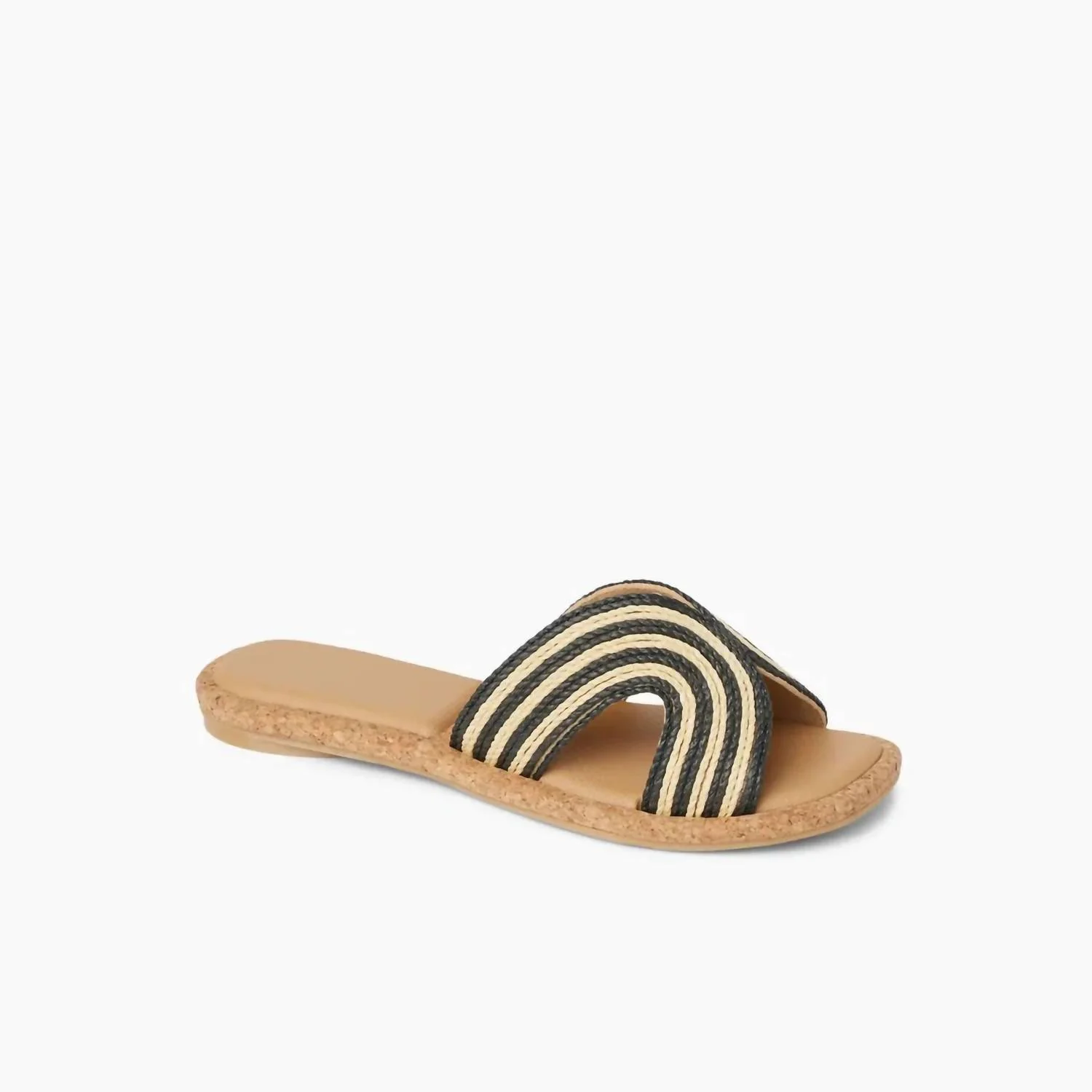 Women's Willow Paisley Sandal In Black/white Textile - Image 2