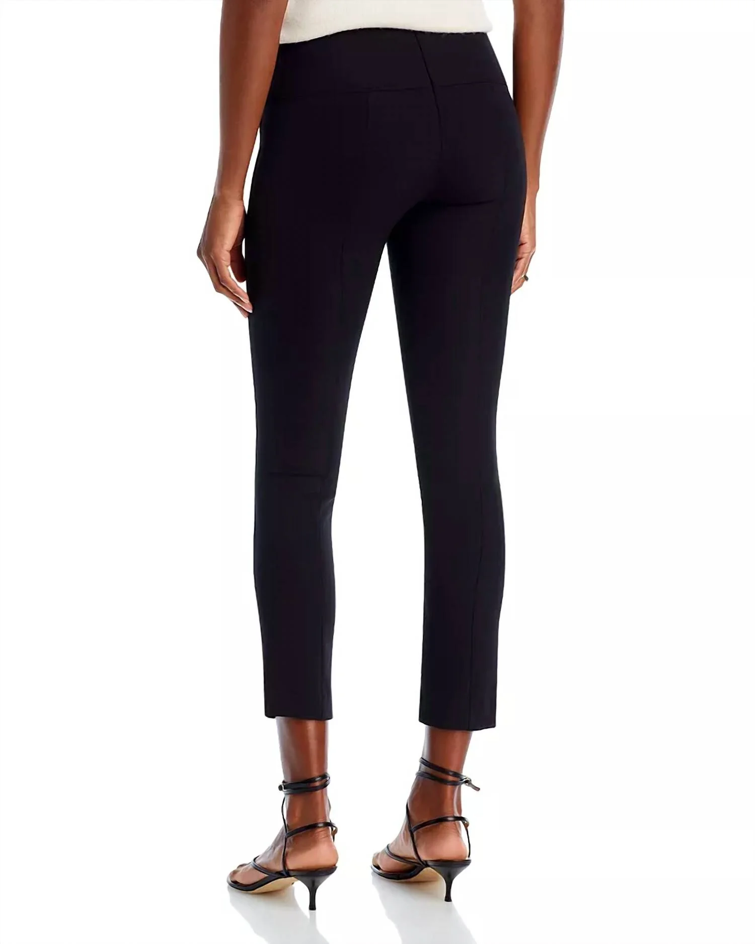 Women's Zip Back Scuba Legging In Black - Image 3