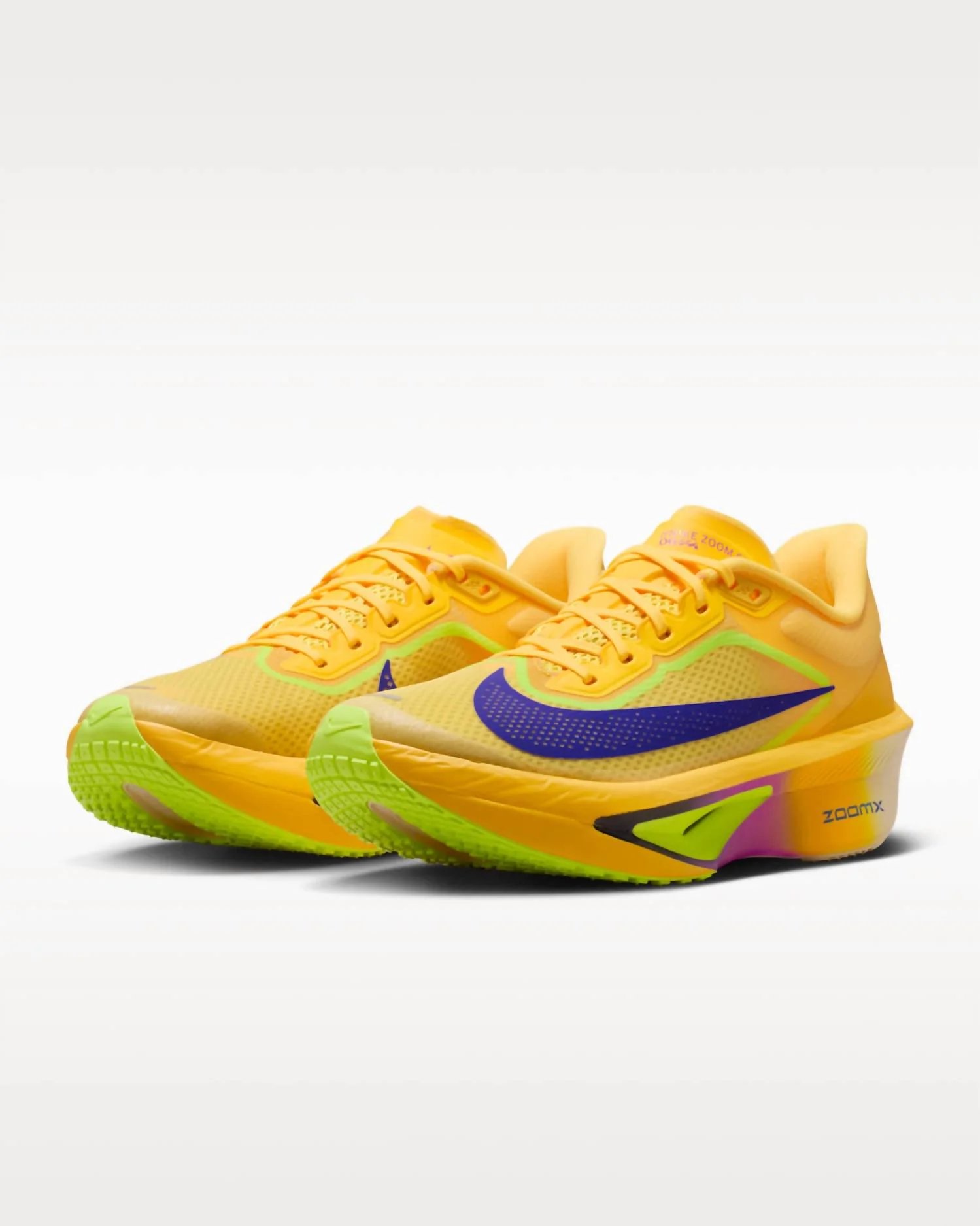 Women's Zoom Fly 6 Road Racing Shoes In Citron Pulse/volt Ice/hyper - Image 3