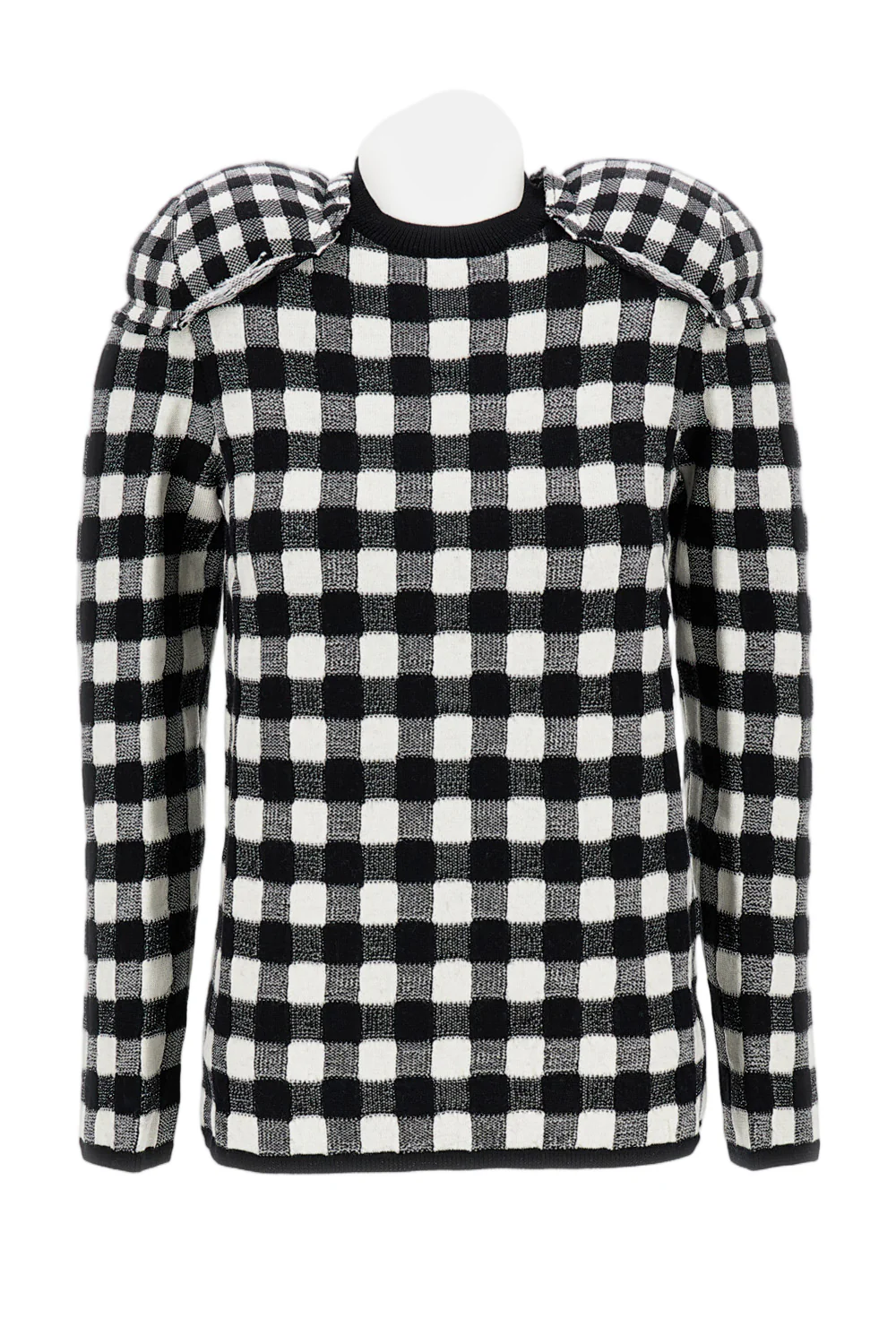 Wool Sweater With Padded Shoulders