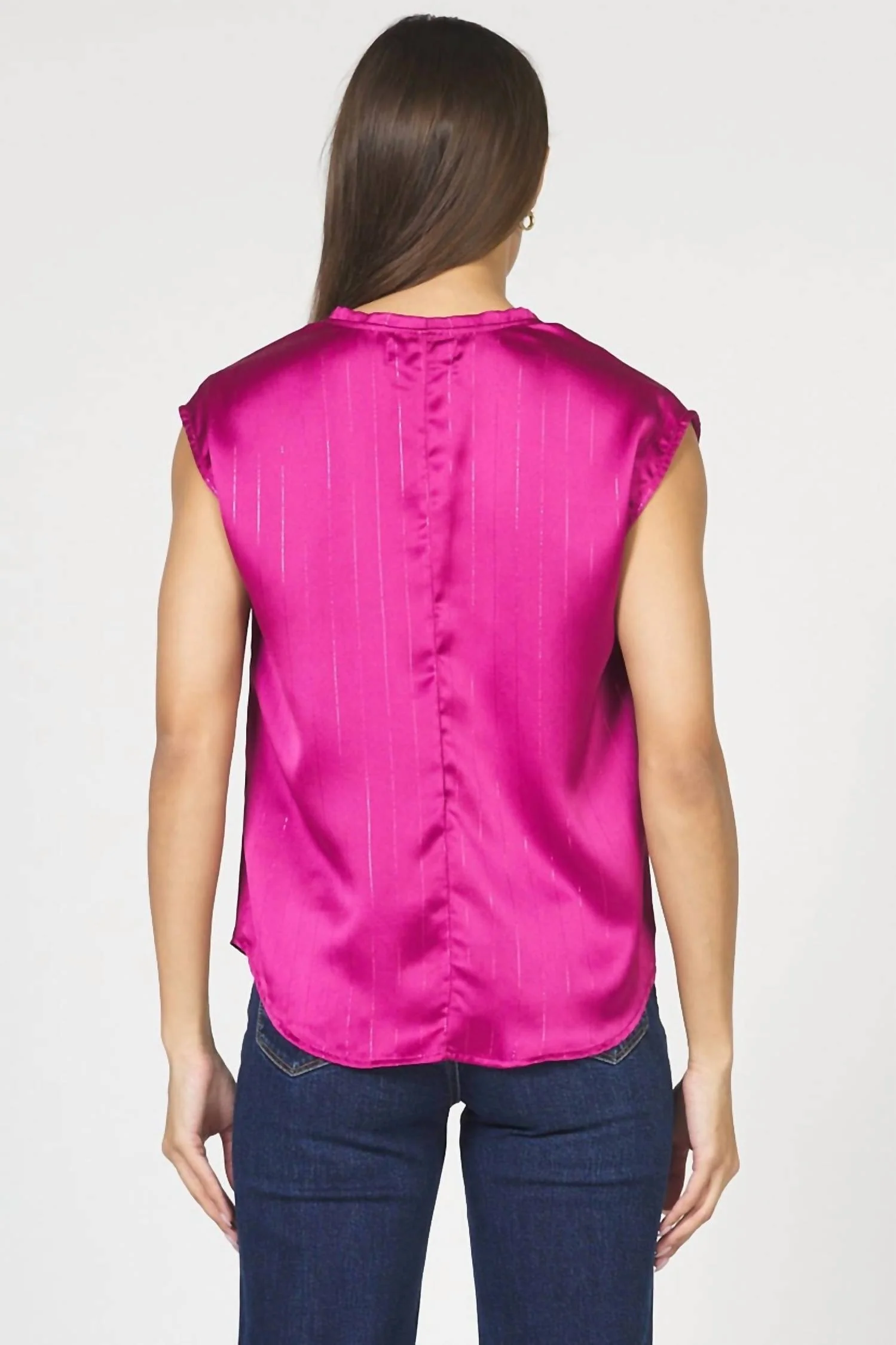 Yanis Novelty Top In Beaujolais - Image 3