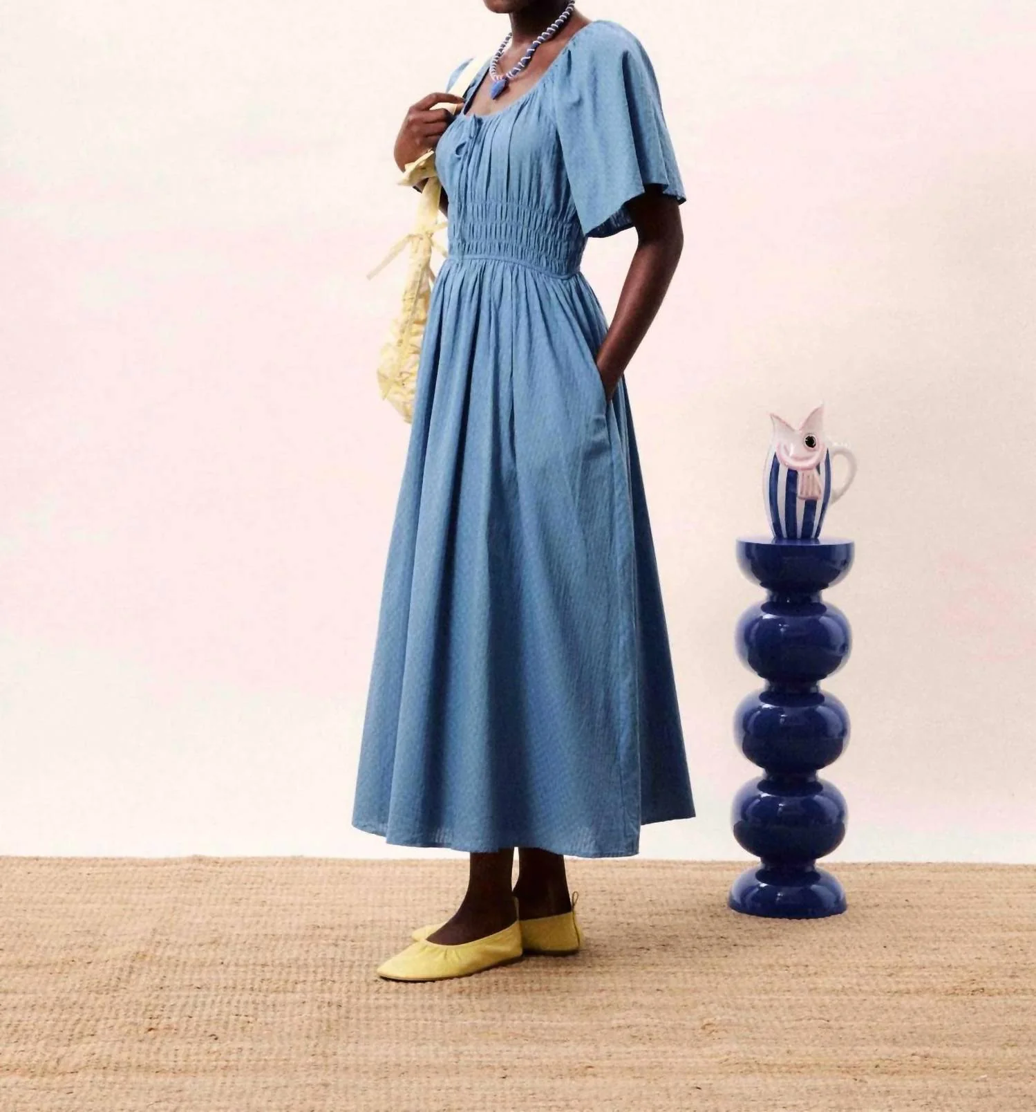 Yemanja Dress In Blue - Image 3