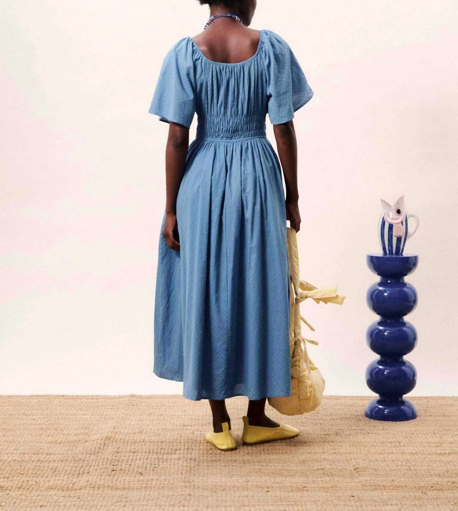 Yemanja Dress In Blue - Image 4