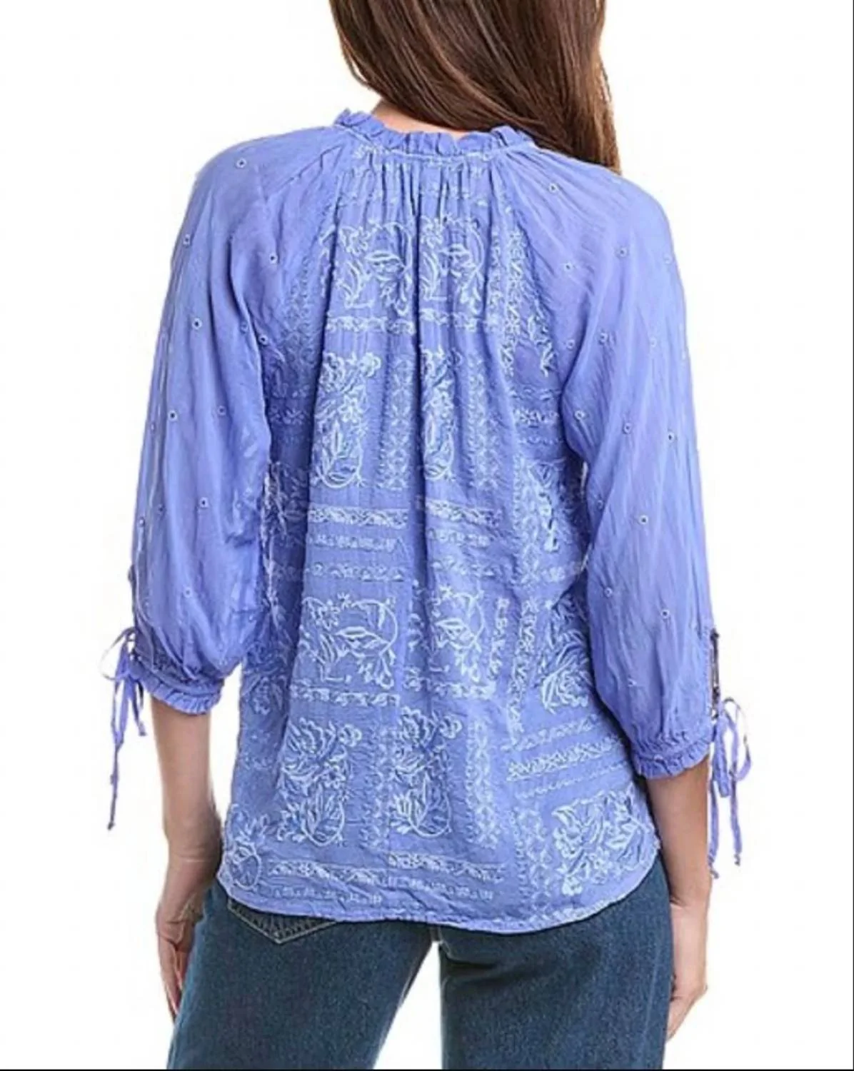 Yiprianne Bonita Blouse In Baja Blue - Image 2