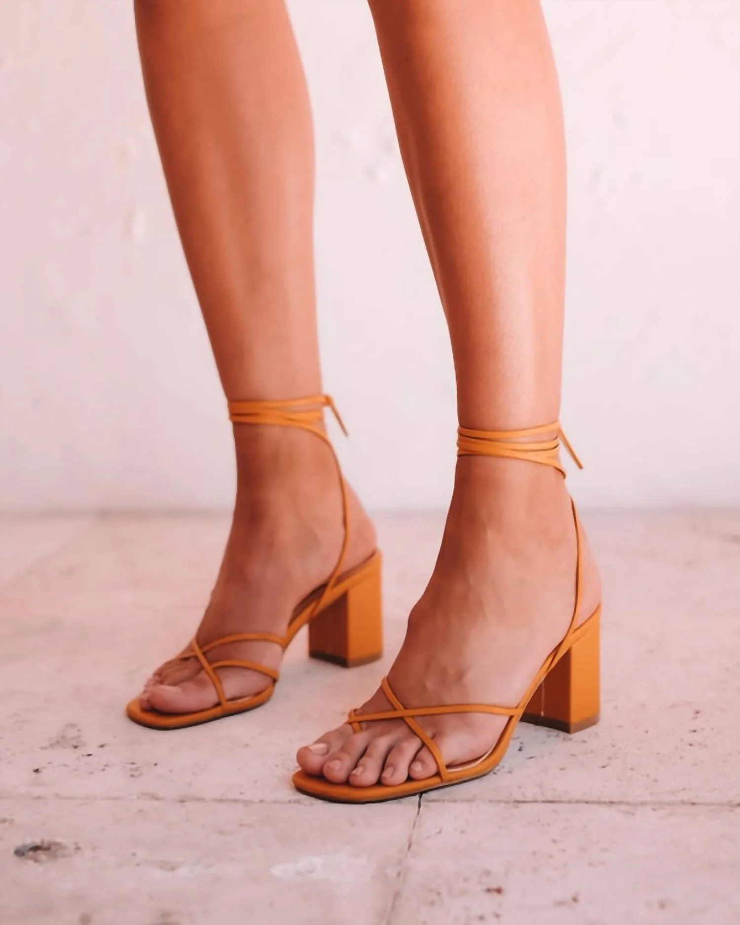 Younes Heels In Mango - Image 3
