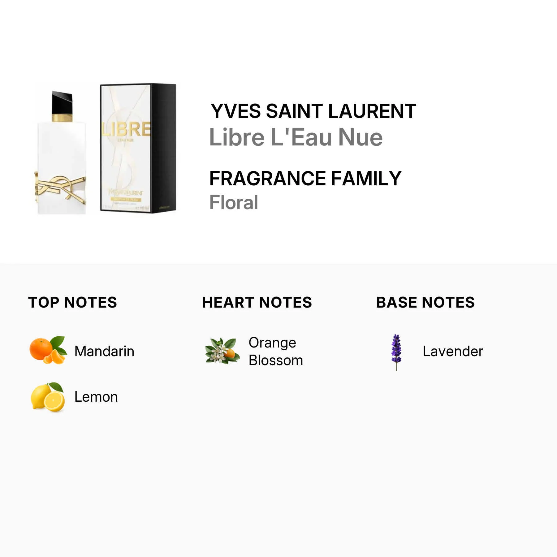 Yves Saint Laurent Ladies Libre L’Eau Nue EDP Spray 3.0 oz Fragrances - Image 2