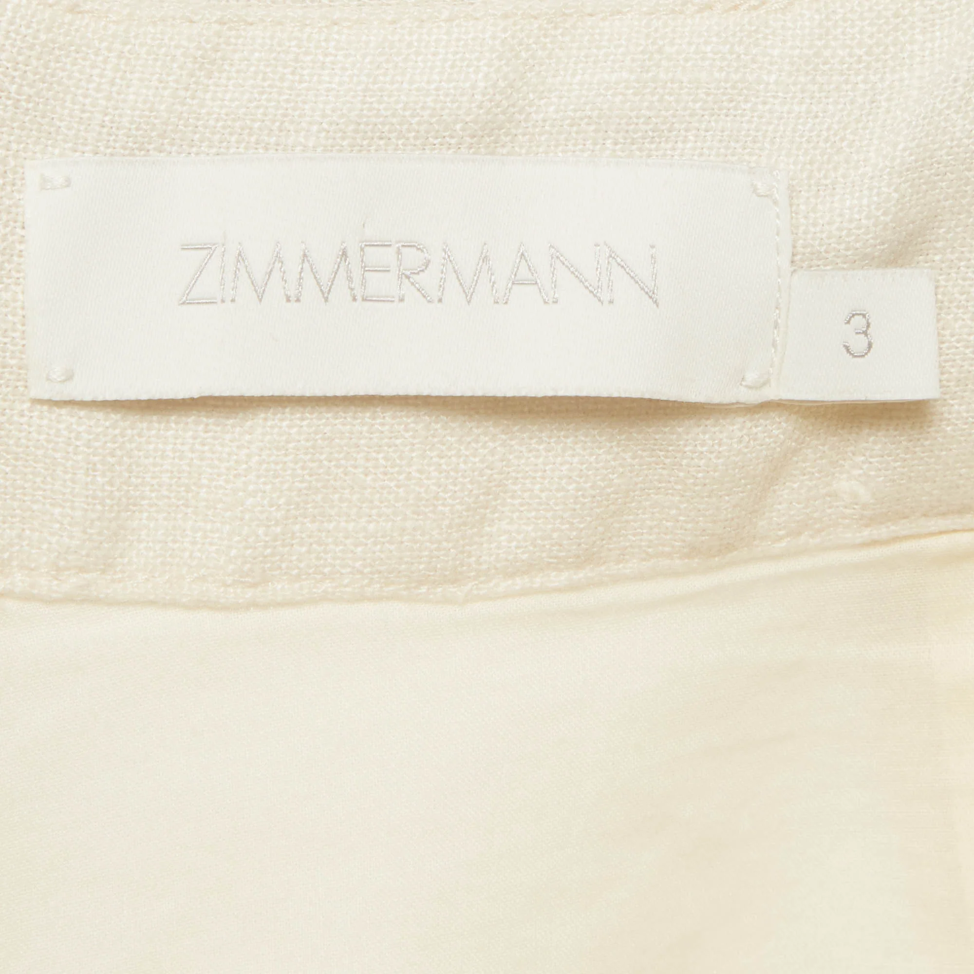 Zimmermann White Paisley Print Linen Brighton Tuck Shorts - Image 5