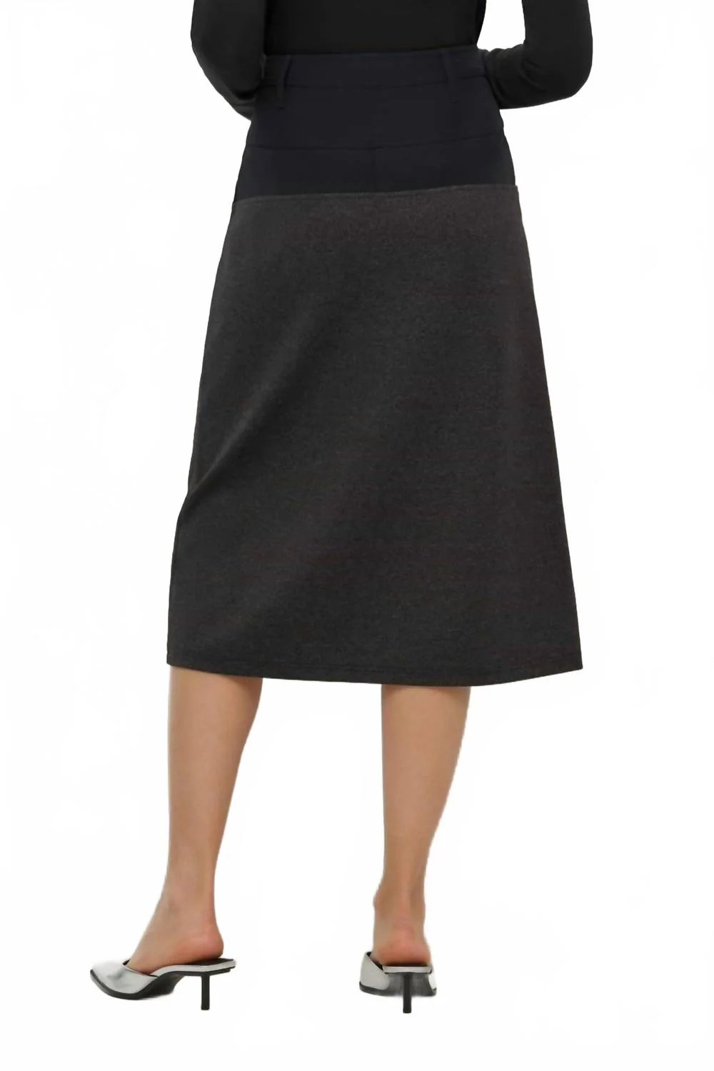 Zita Midi Skirt In Black - Image 2